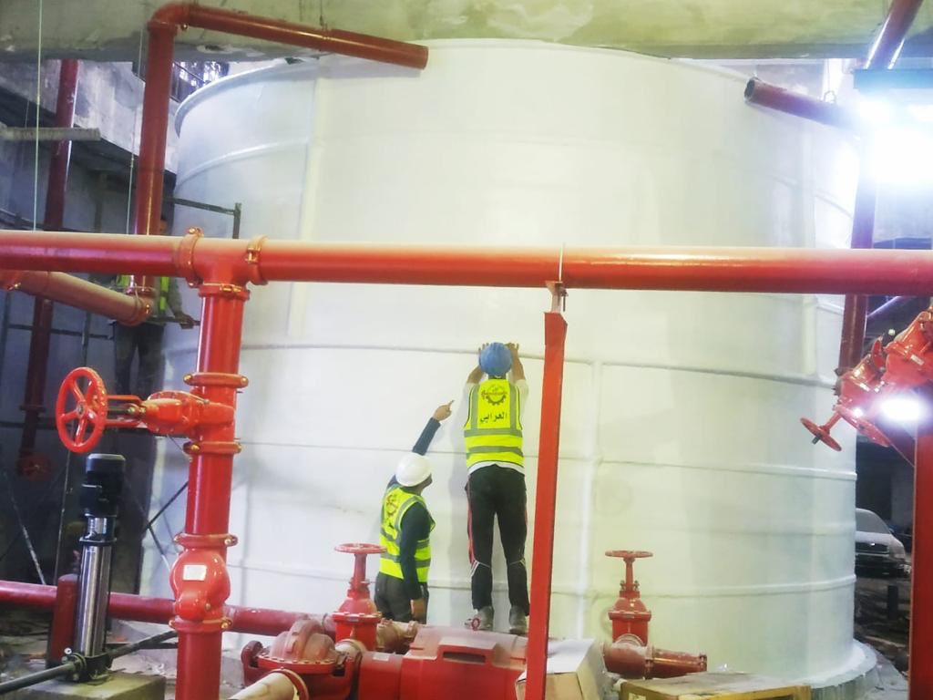 فيبر جلاس (GRP) اسطواني راسي تجميعي