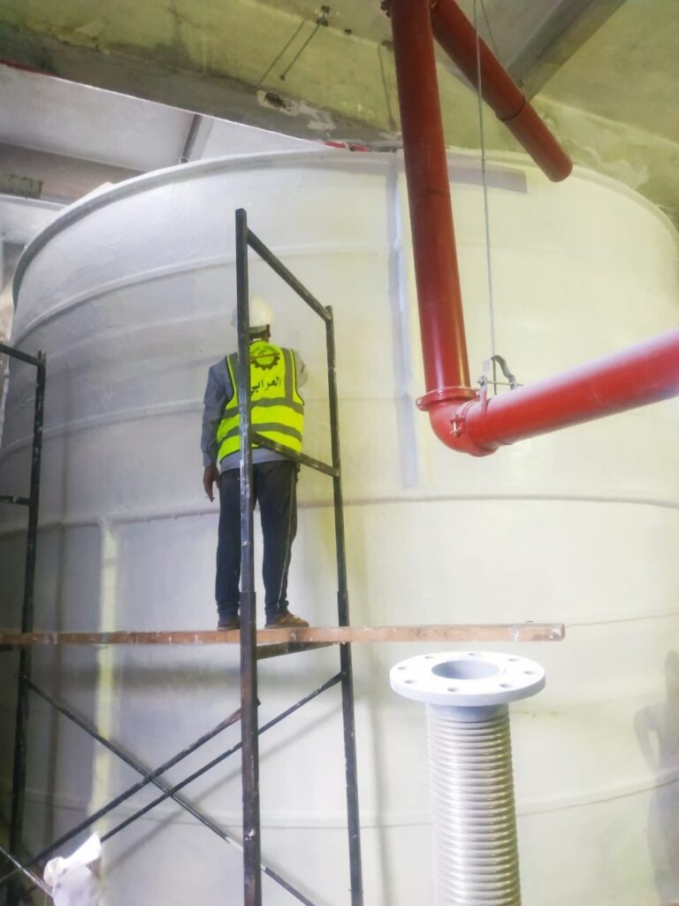 فيبر جلاس (GRP) اسطواني راسي تجميعي