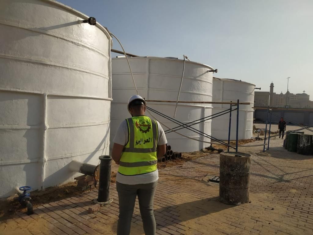 فيبر جلاس (GRP) اسطواني راسي تجميعي