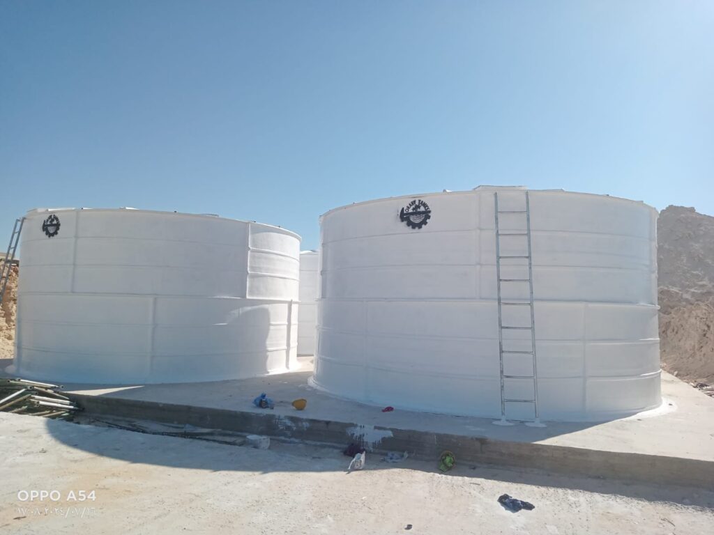 فيبر جلاس (GRP) اسطواني راسي تجميعي