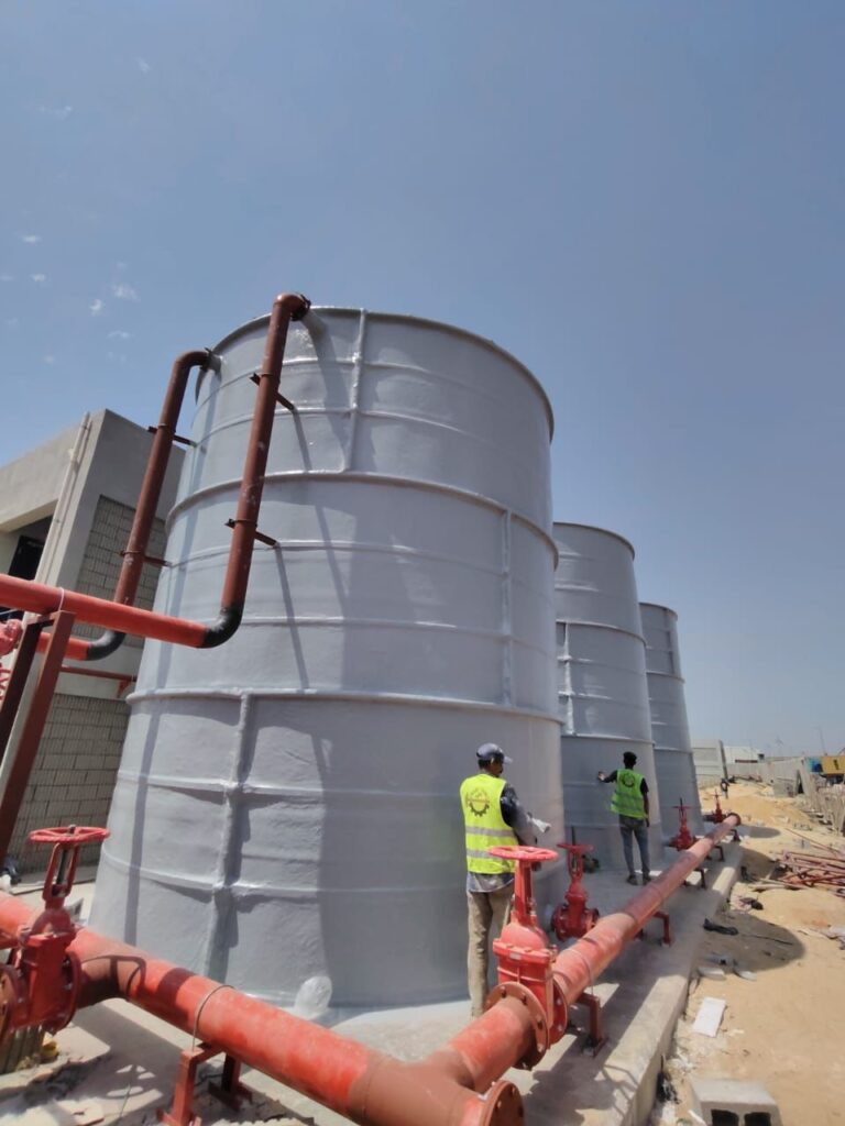 فيبر جلاس (GRP) اسطواني راسي تجميعي