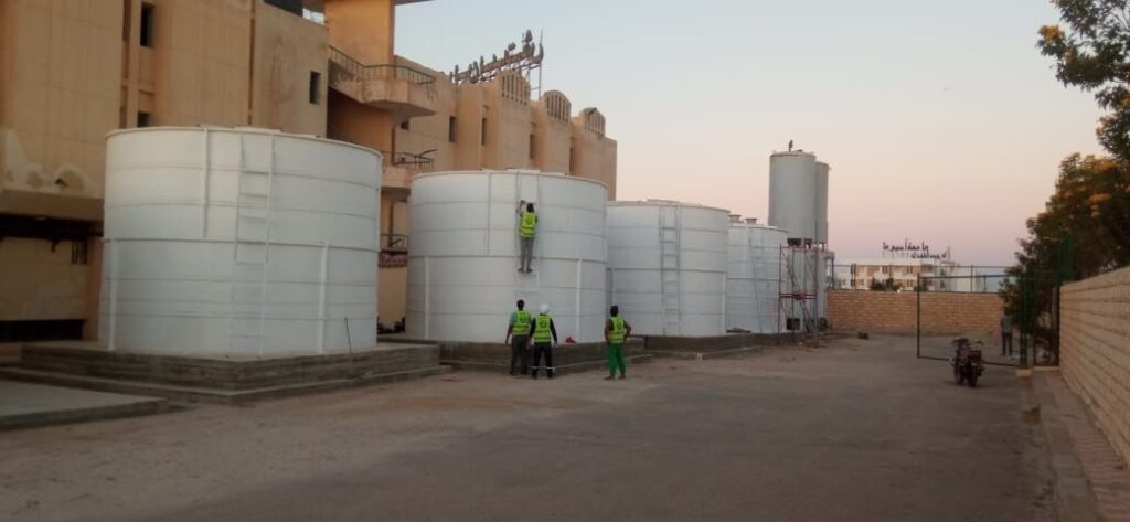 فيبر جلاس (GRP) اسطواني راسي تجميعي