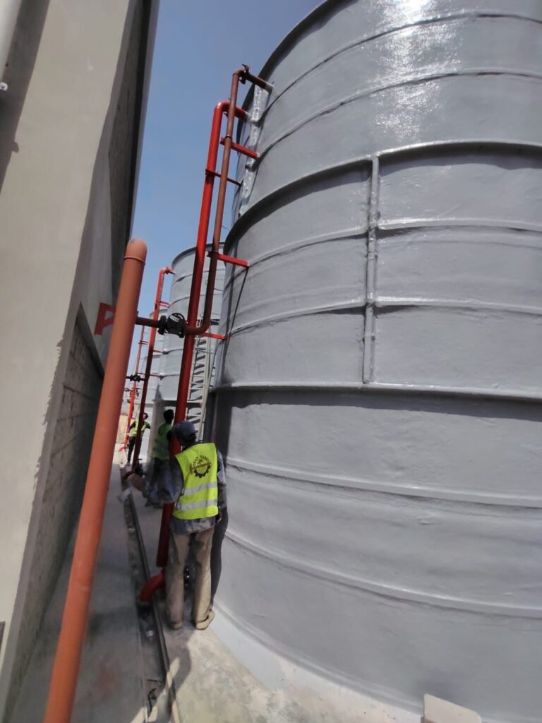 فيبر جلاس (GRP) اسطواني راسي تجميعي