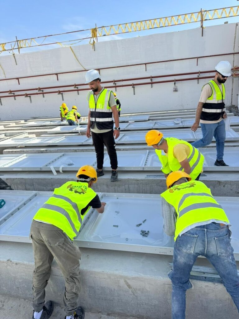 خزان فيبر جلاس (GRP) مربع تجميعي بانلز